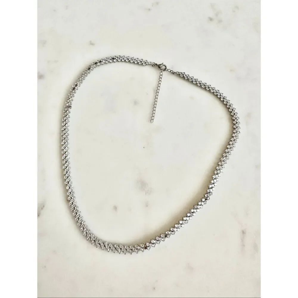 Nordstrom‘s rhinestone statement necklace used